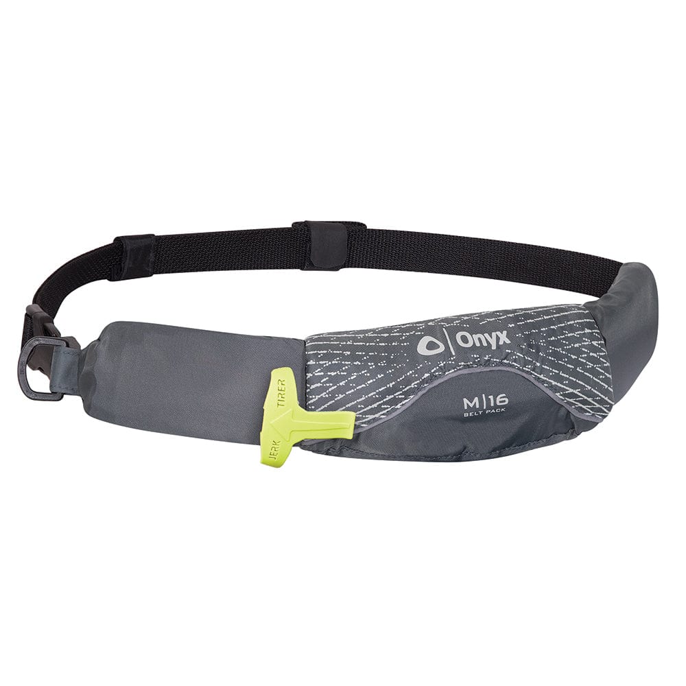 Onyx M-16 Manual Inflatable Belt Pack (PFD) - Grey [130900-701-004-19] - The Happy Skipper