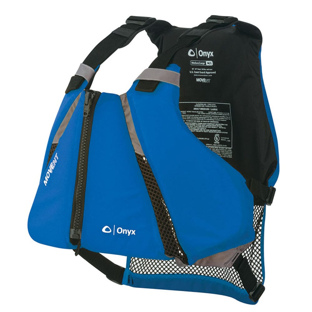 Onyx MoveVent Curve Paddle Sports Life Vest - M/L - Blue [122000-500-040-16] - The Happy Skipper