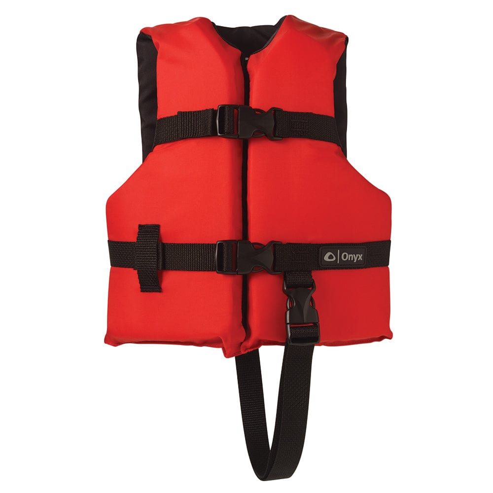 Onyx Nylon General Purpose Life Jacket - Child 30-50lbs - Red [103000-100-001-12] - The Happy Skipper