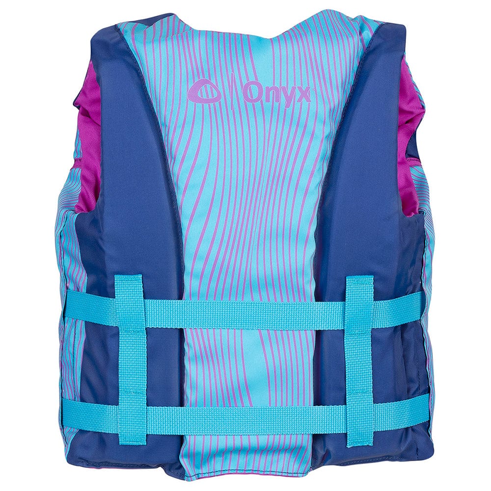 Onyx Shoal All Adventure Youth Paddle Water Sports Life Jacket - Blue [121000-500-002-21] - The Happy Skipper