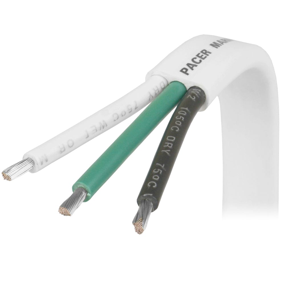 Pacer 12/3 AWG Triplex Cable - Black/Green/White - 250 [W12/3-250] - The Happy Skipper