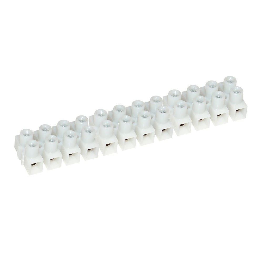 Pacer 20A Euro Style Terminal Block - 12 Gang - 5 Pack [E200-12-5] - The Happy Skipper