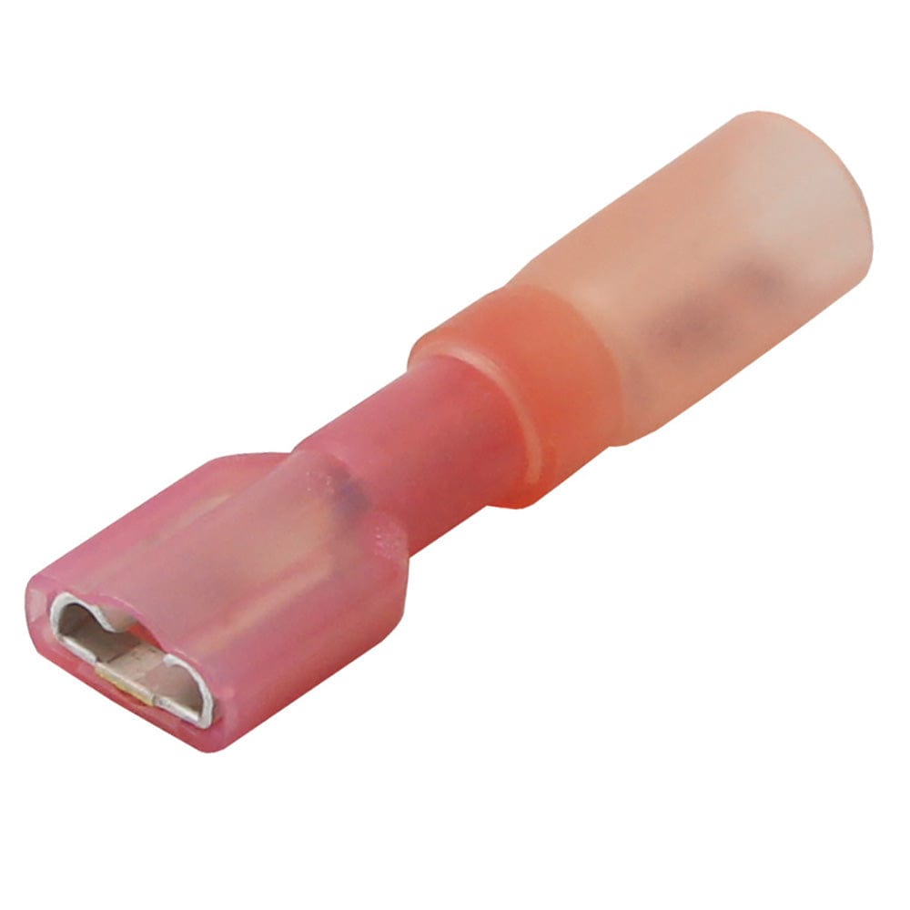 Pacer 22-18 AWG Heat Shrink Female Disconnect - 100 Pack [TDE18-250FI-100] - The Happy Skipper