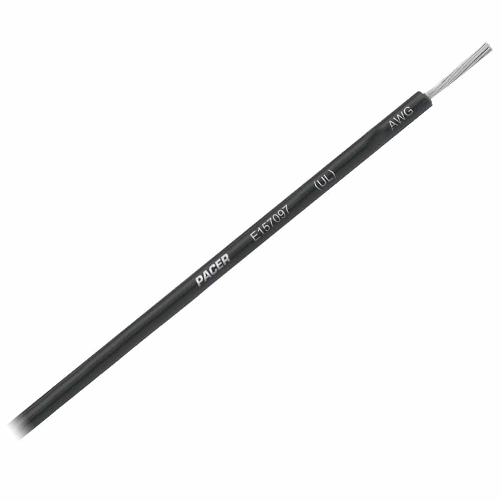 Pacer Black 14 AWG Primary Wire - 25 [WUL14BK-25] - The Happy Skipper