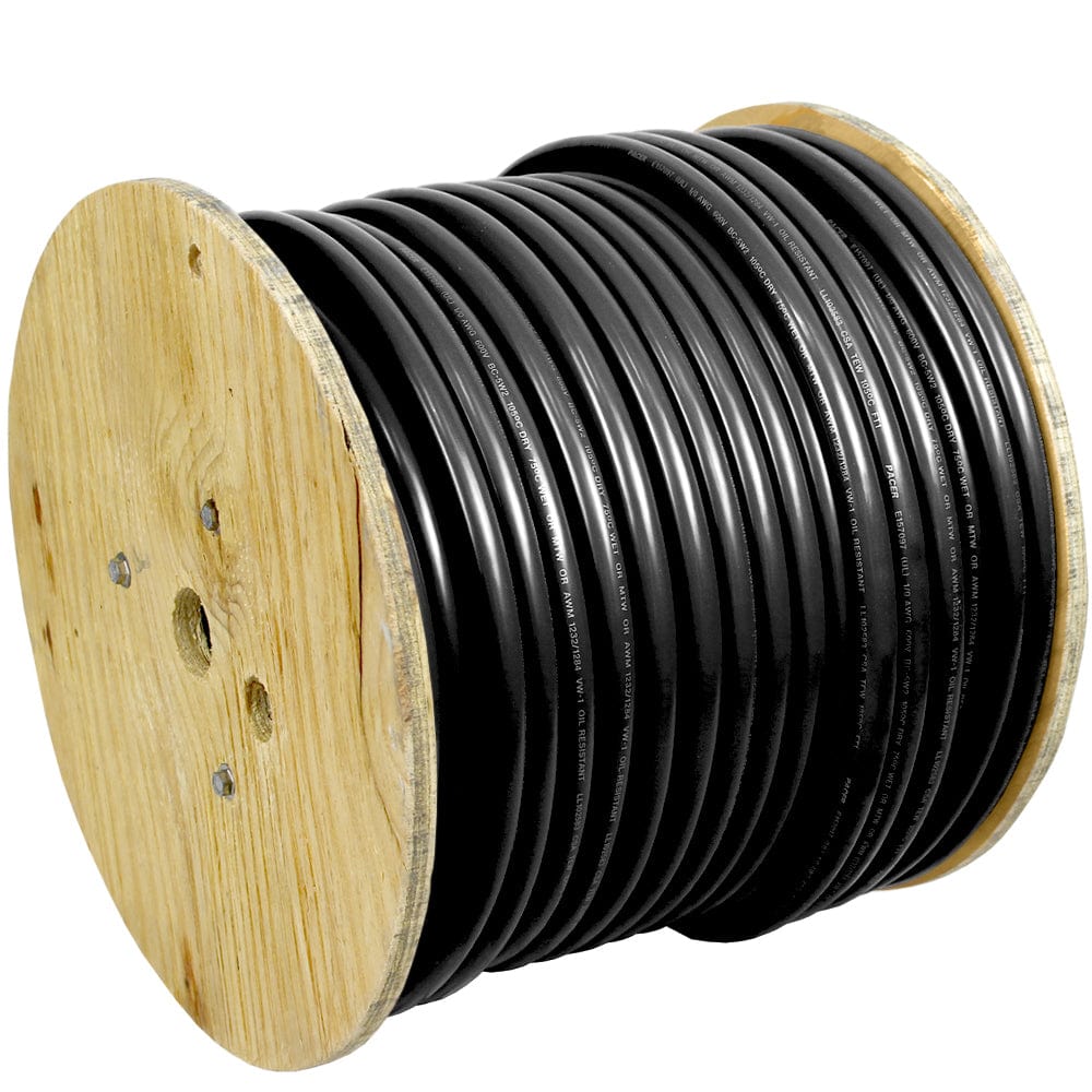 Pacer Black 4 AWG Battery Cable - 250 [WUL4BK-250] - The Happy Skipper