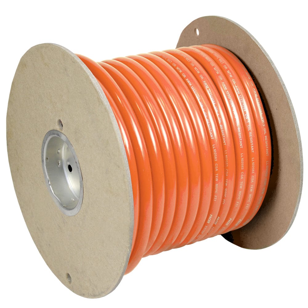 Pacer Orange 6 AWG Battery Cable - 100 [WUL6OR-100] - The Happy Skipper