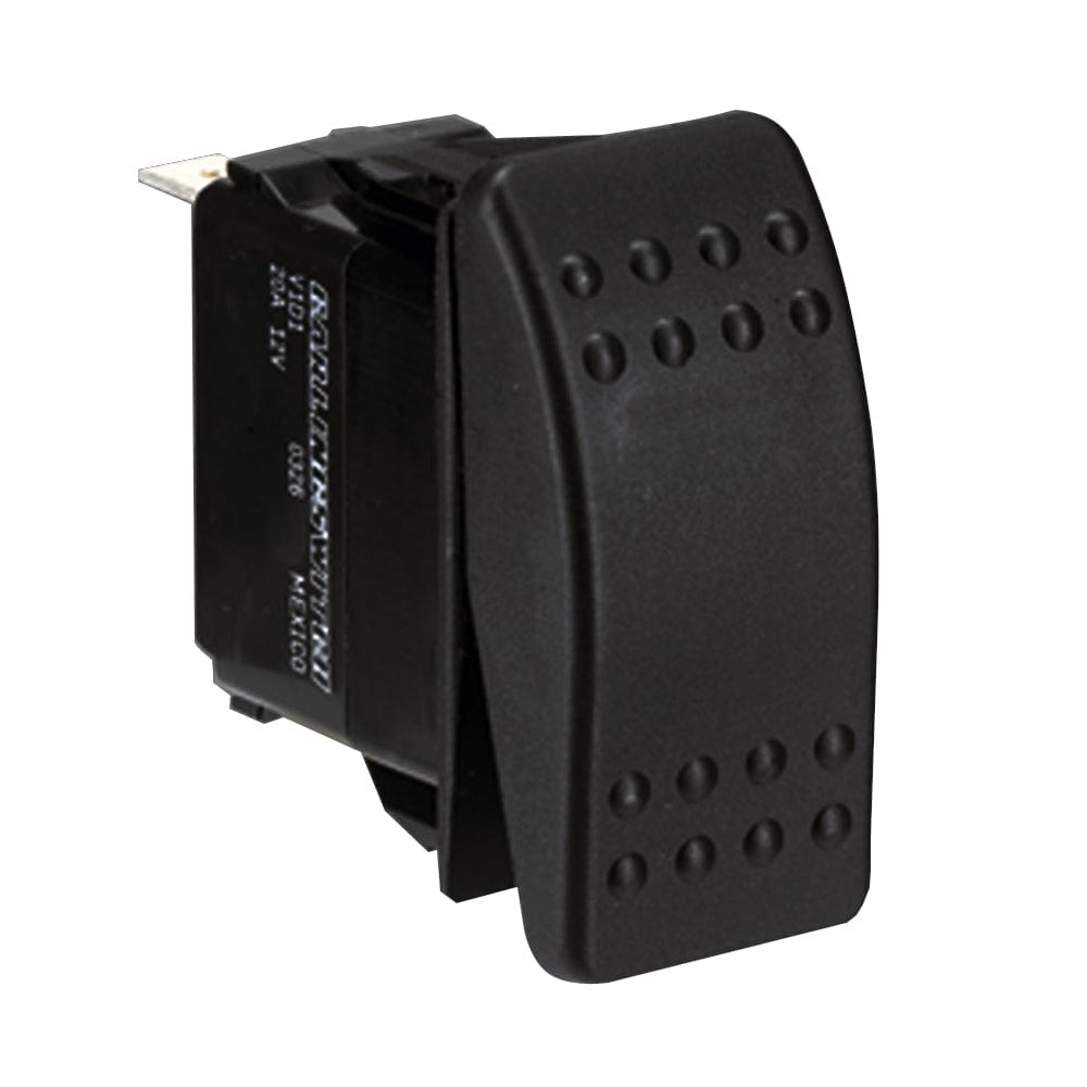 Paneltronics DPDT ON/OFF/ON Waterproof Contura Rocker Switch w/LEDs - Black [001-699] - The Happy Skipper