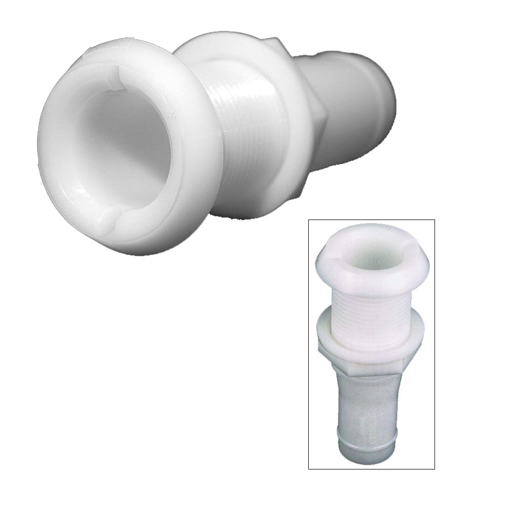 Perko 1-1/8" Thru-Hull Fitting f/Hose Narrow Flange - Plastic [0301DP6A] - The Happy Skipper