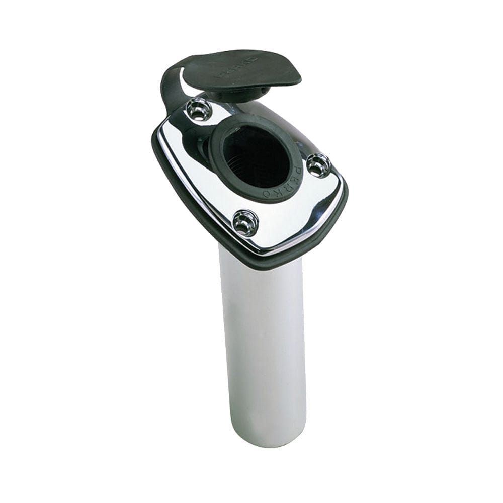 Perko Fishing Rod Holder - 65 Angled Flush Mount - Chrome Plated Zinc [1205DP0CHR] - The Happy Skipper