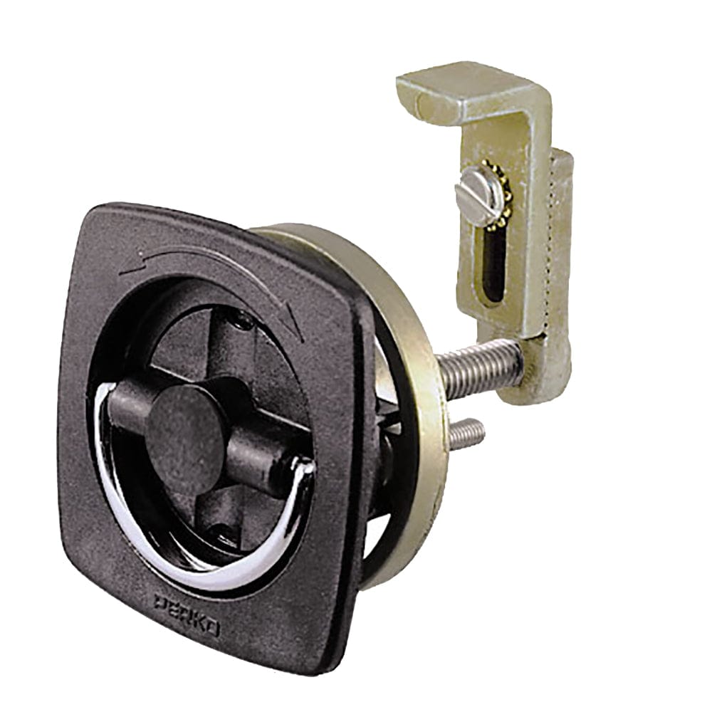 Perko Flush Latch - Non-Locking - 2.5" x 2.5" w/Offset Adjustable Cam Bar [0932DP2BLK] - The Happy Skipper