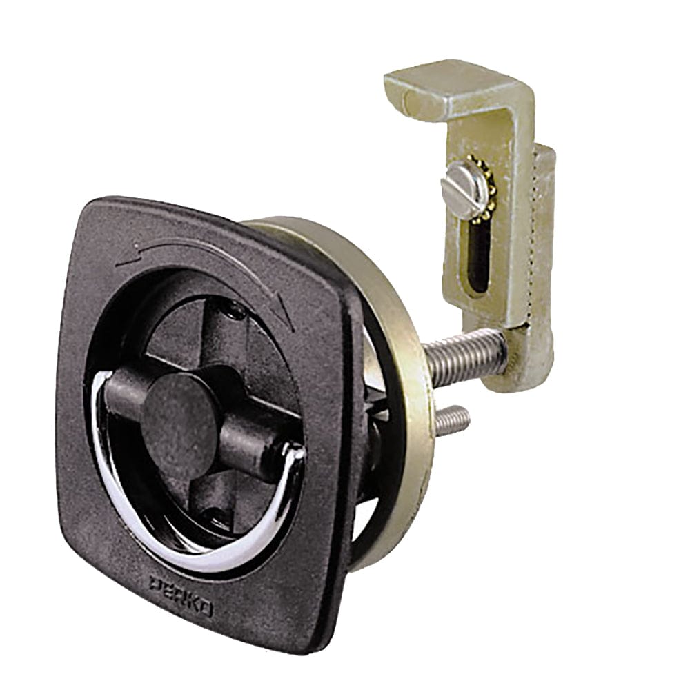 Perko Flush Latch - Non-Locking - 2.5" x 2.5" w/Offset Adjustable Cam Bar [0932DP2BLK] - The Happy Skipper