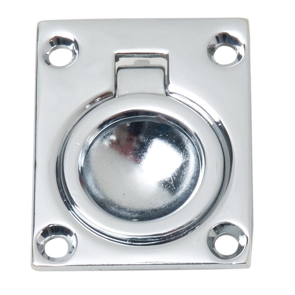 Perko Flush Ring Pull - Chrome Plated Zinc [0841DP0CHR] - The Happy Skipper