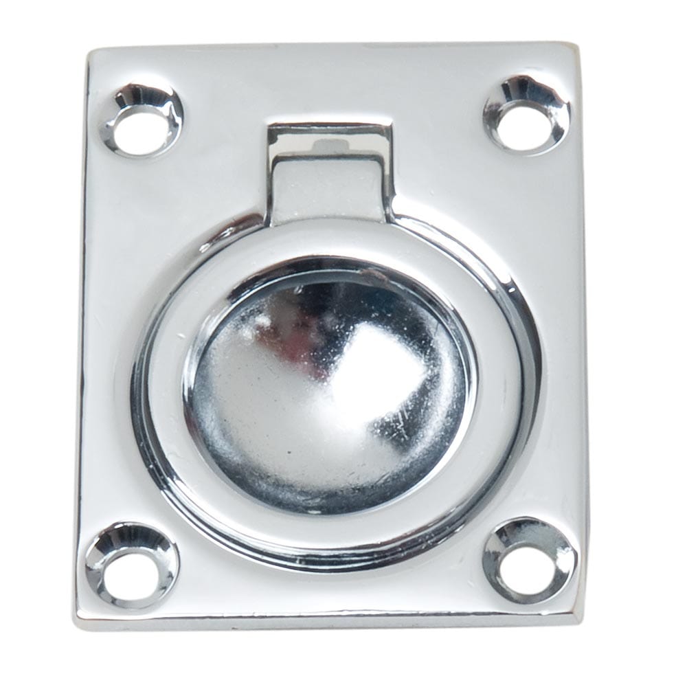 Perko Flush Ring Pull - Chrome Plated Zinc [0841DP0CHR] - The Happy Skipper