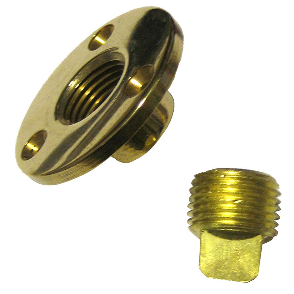 Perko Garboard Drain & Drain Plug Assy Cast Bronze/Brass MADE IN THE USA [0714DP1PLB] - The Happy Skipper
