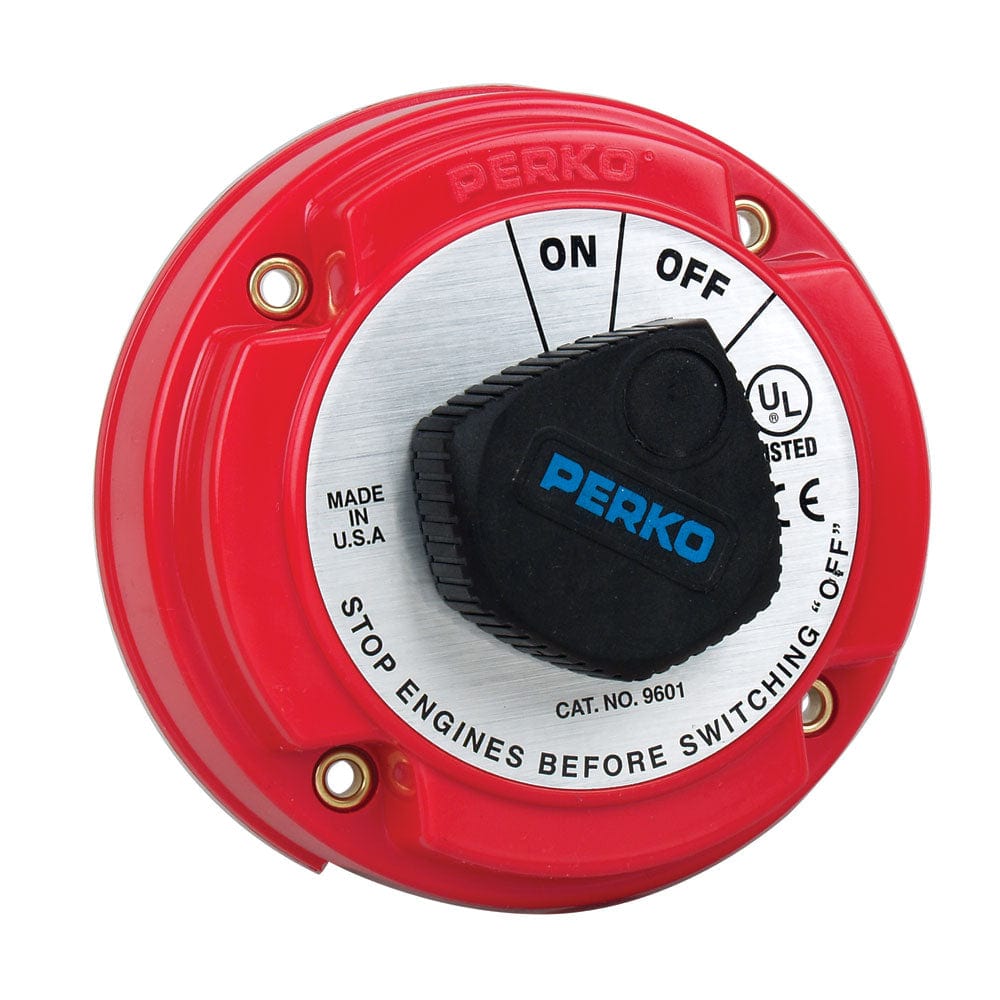 Perko Medium Duty Battery Disconnect Shut Off/On - 250 Amp Continuous, 12-32VDC [9601DP] - The Happy Skipper