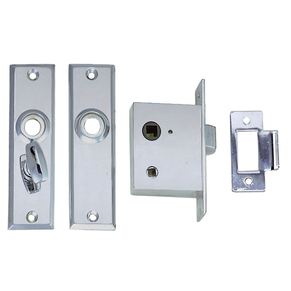 Perko Mortise Latch Set w/Turn Button [0960DP0CHR] - The Happy Skipper