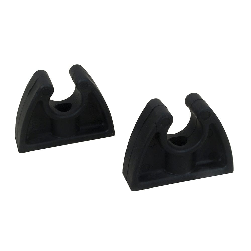 Perko Pole Storage Clips - Black - Pair [0477DP0BLK] - The Happy Skipper