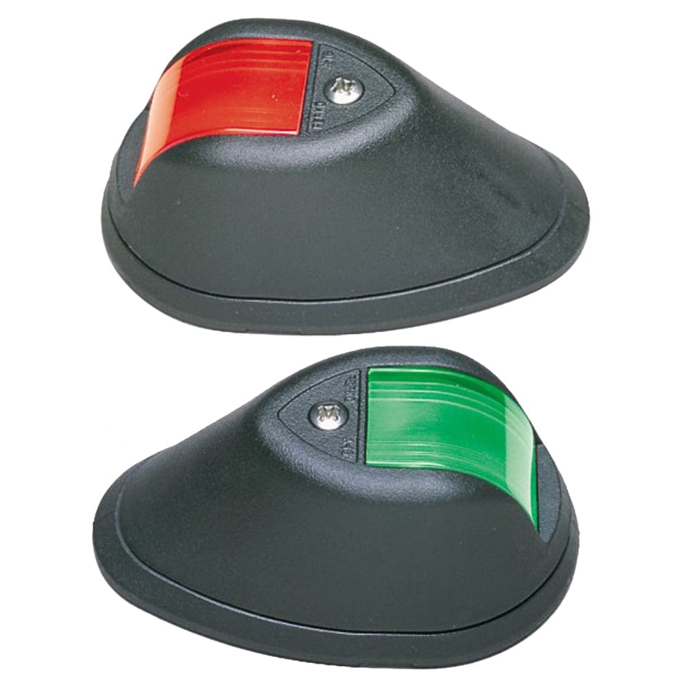 Perko Vertical Mount Side Lights - 12V - Black [0254B00DP1] - The Happy Skipper