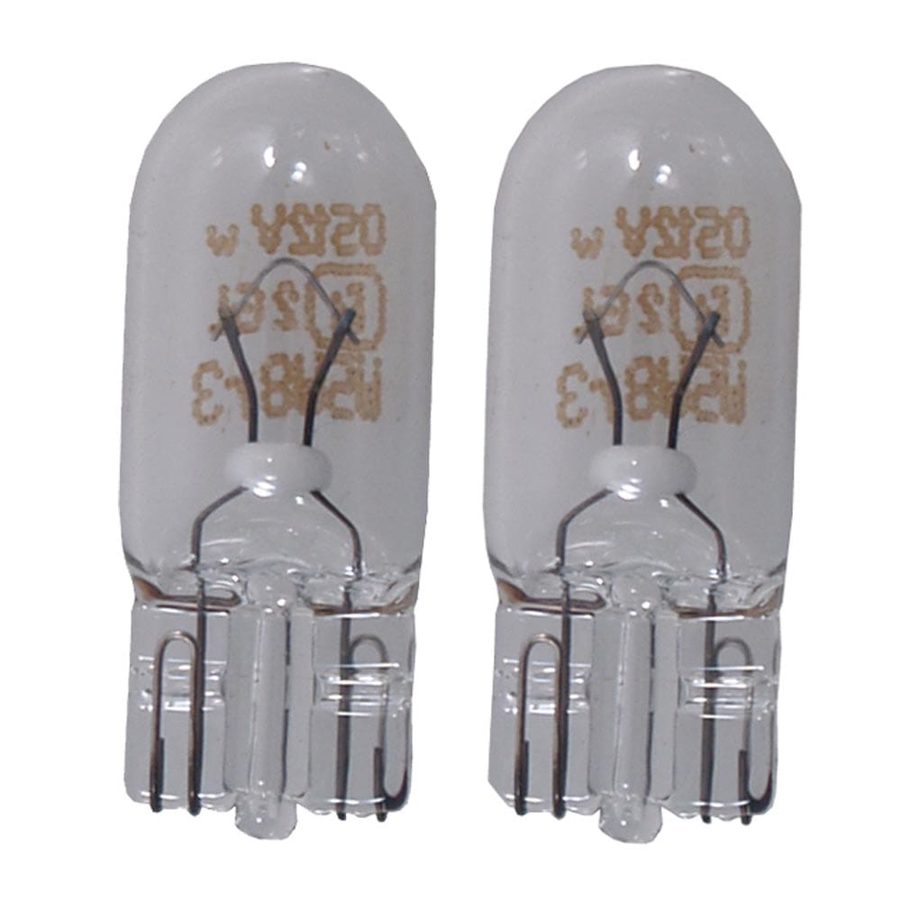 Perko Wedge Base Bulb - 12V, 5W, .35A - Pair [0338DP1CLR] - The Happy Skipper