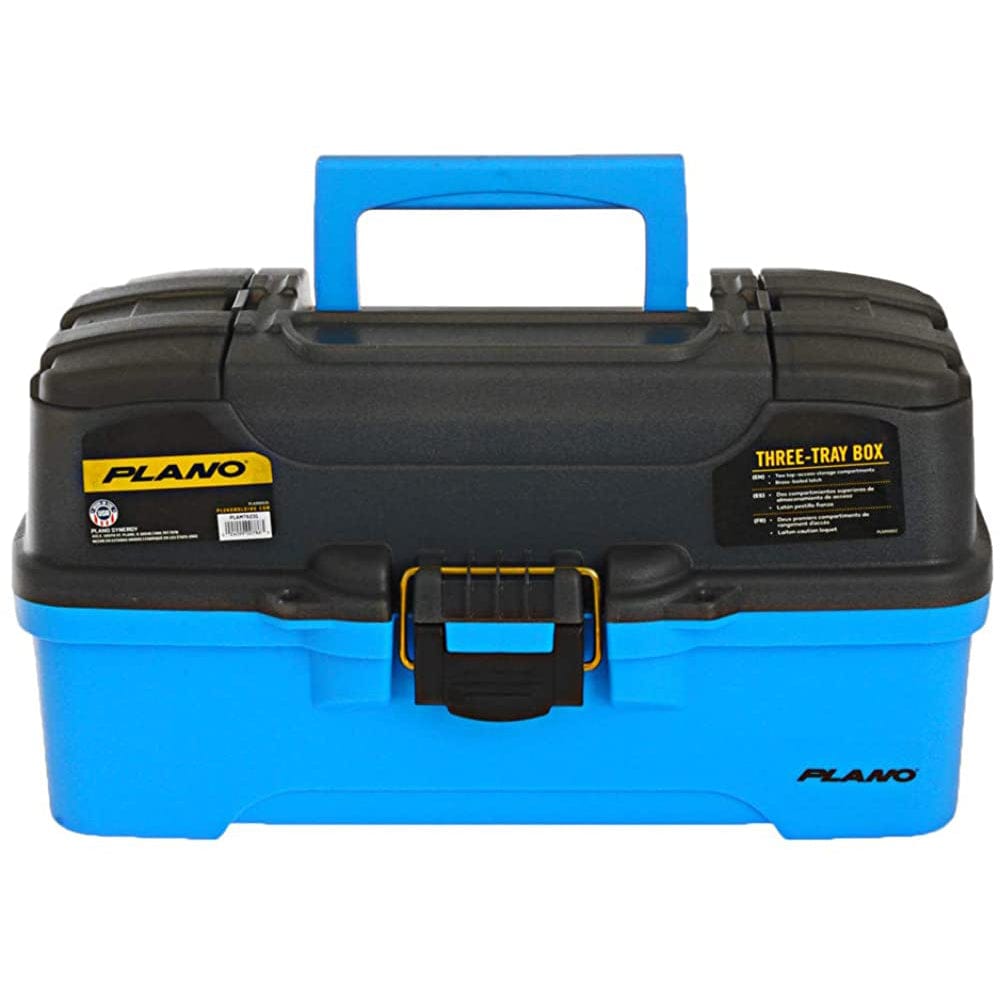 Plano 3-Tray Tackle Box w/Dual Top Access - Smoke Bright Blue [PLAMT6231] - The Happy Skipper