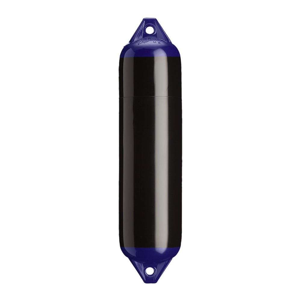 Polyform F-1 Twin Eye Fender 6" x 24" - Black [F-1-BLACK] - The Happy Skipper