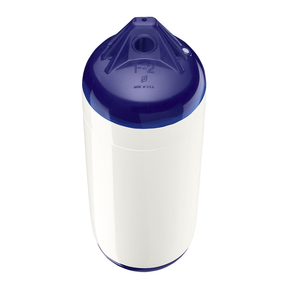 Polyform F-2 Twin Eye Fender 8.2" x 25" - White [F-2-WHITE] - The Happy Skipper