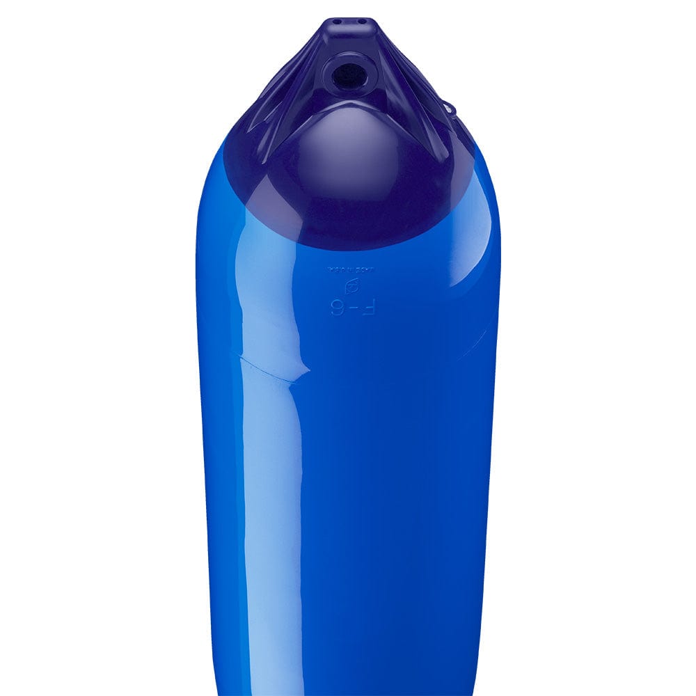 Polyform F-6 Twin Eye Fender 11" x 42" - Blue [F-6-BLUE] - The Happy Skipper