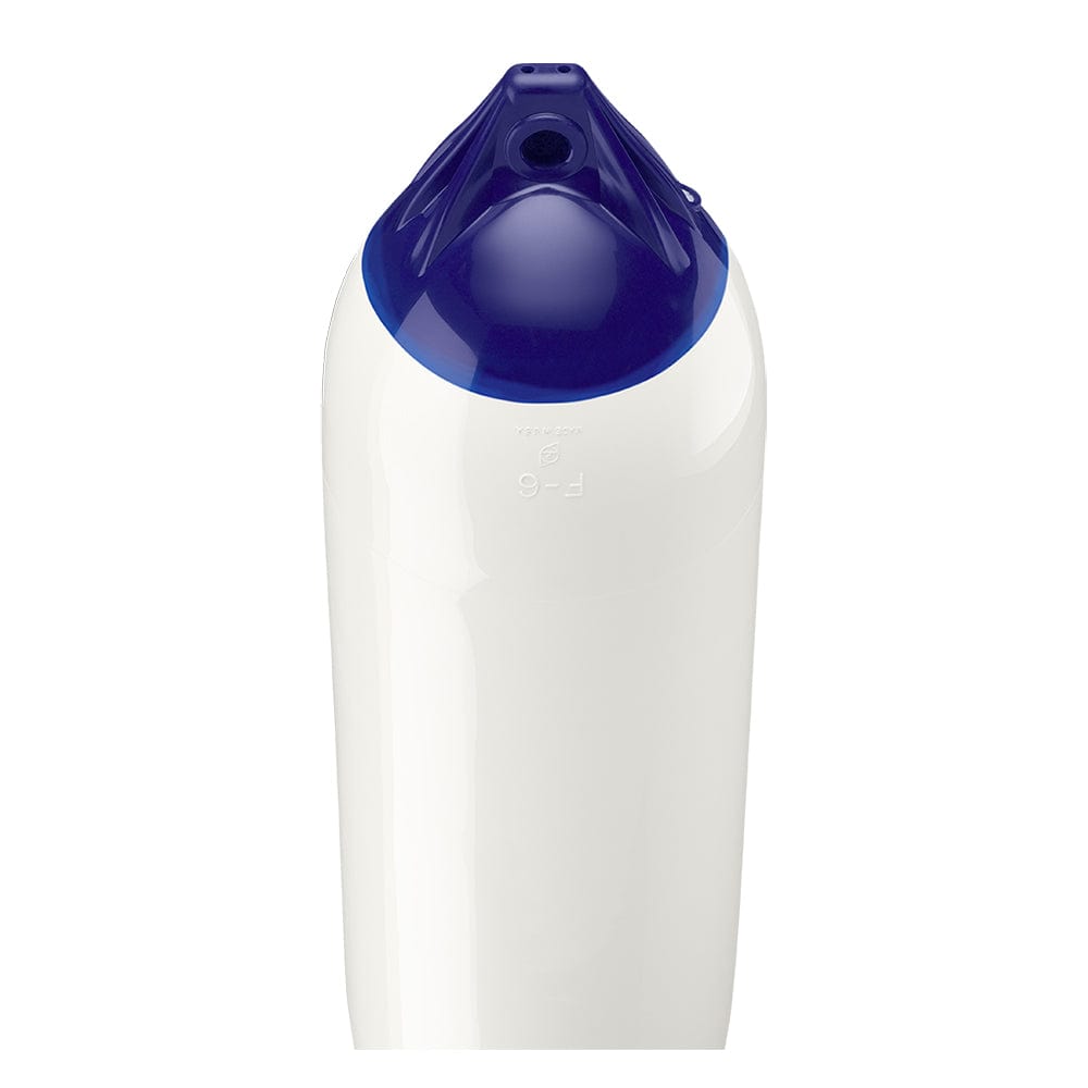 Polyform F-6 Twin Eye Fender 11" x 42" - White [F-6-WHITE] - The Happy Skipper