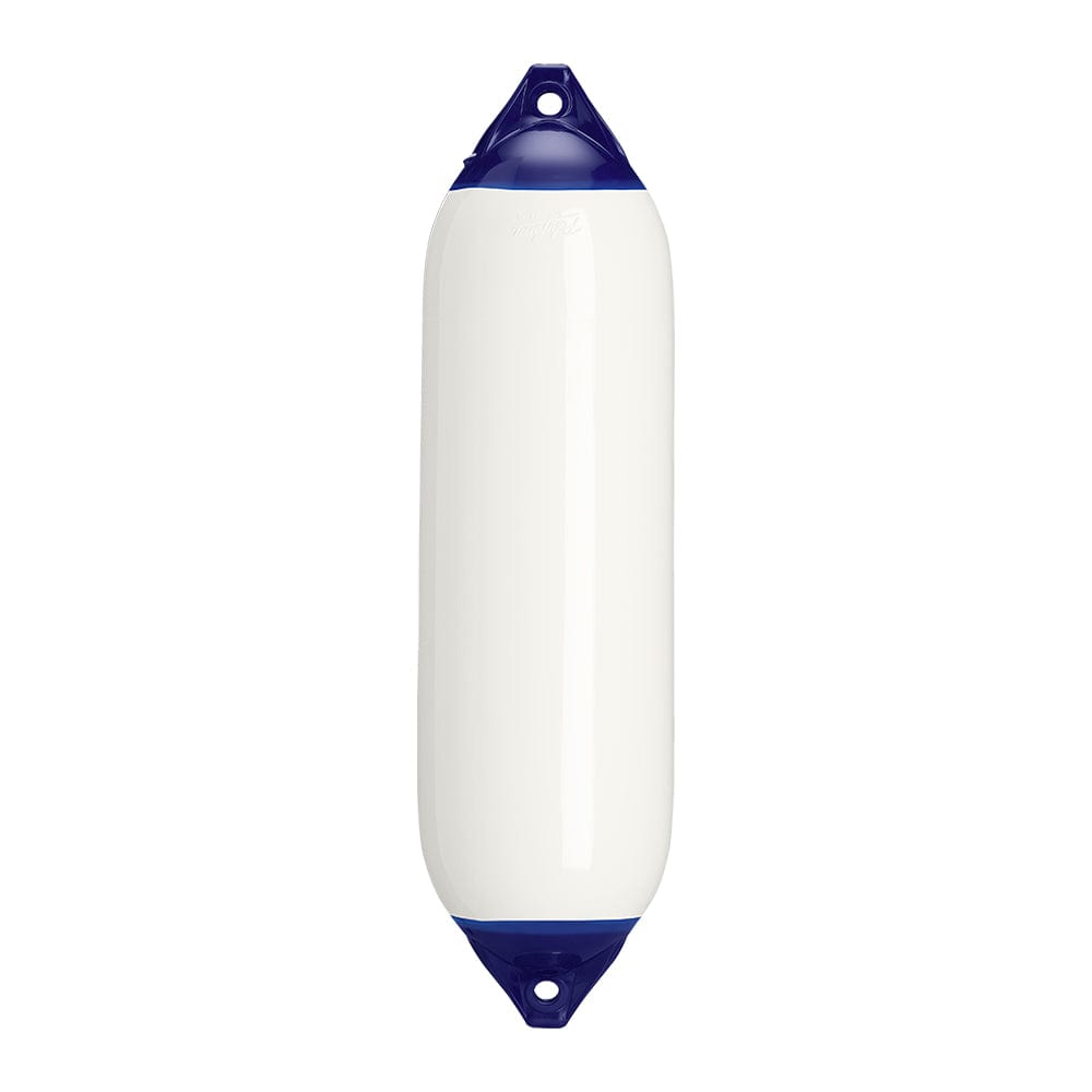 Polyform F-6 Twin Eye Fender 11" x 42" - White [F-6-WHITE] - The Happy Skipper