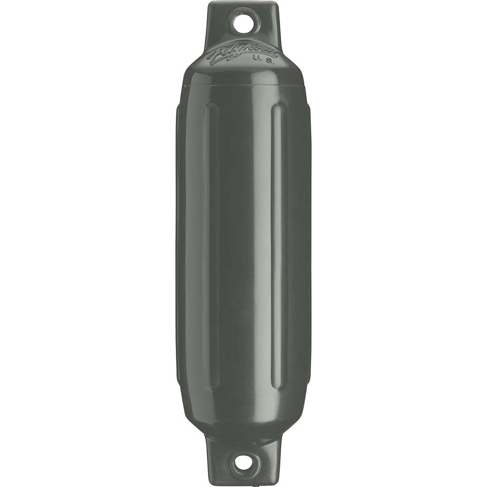 Polyform G-1 Twin Eye Fender 3.5" x 12.8" - Graphite [G-1-GRAPHITE] - The Happy Skipper