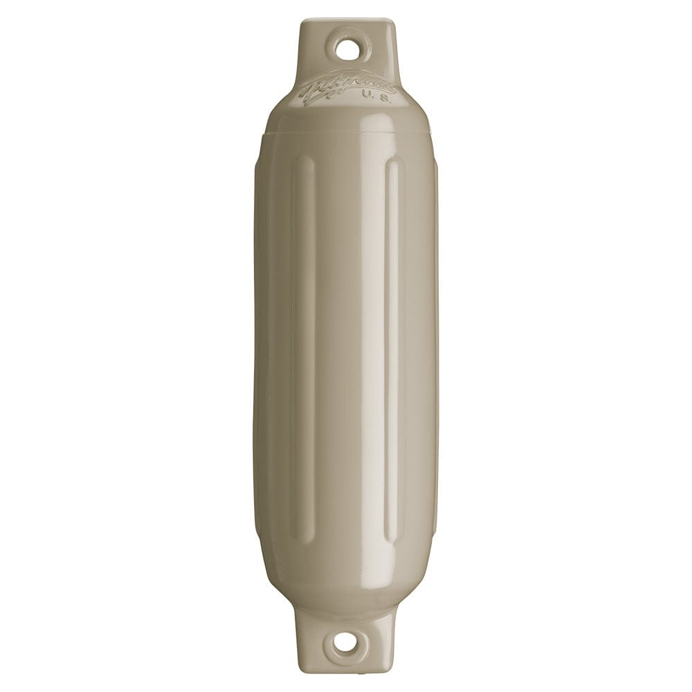 Polyform G-1 Twin Eye Fender 3.5" x 12.8" - Sand [G-1-SANDWO] - The Happy Skipper