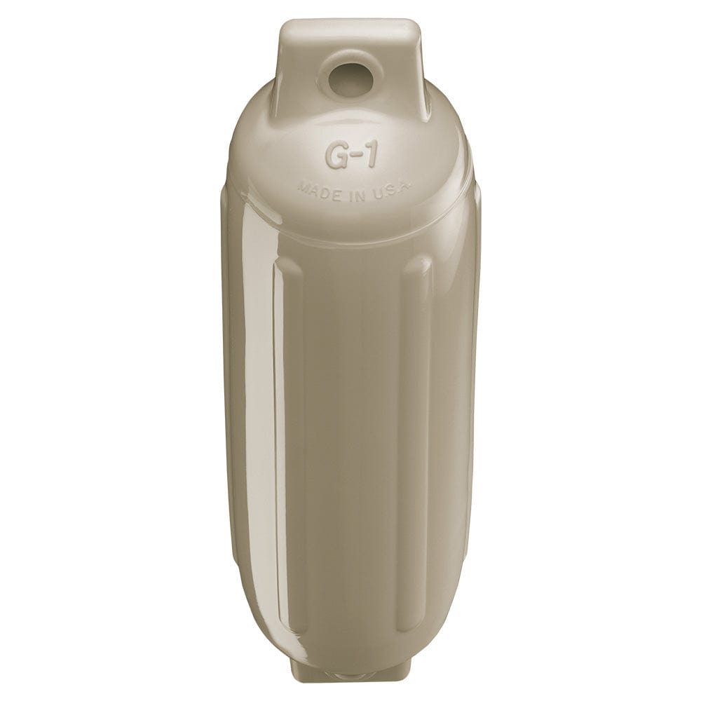 Polyform G-1 Twin Eye Fender 3.5" x 12.8" - Sand [G-1-SANDWO] - The Happy Skipper