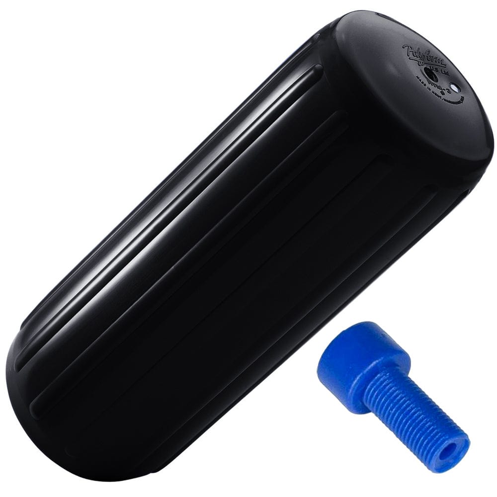 Polyform HTM-2 Fender 8.5" x 20.5" - Black w/Adapter [HTM-2-BLACK] - The Happy Skipper