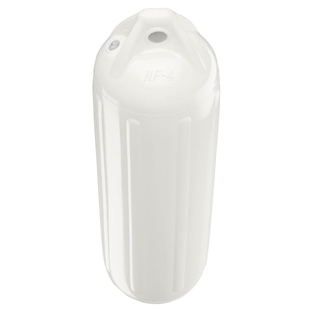 Polyform NF-4 Heavy Duty Twin Eye Fender 6.4" X 21.6" - White [NF-4 WHITE] - The Happy Skipper