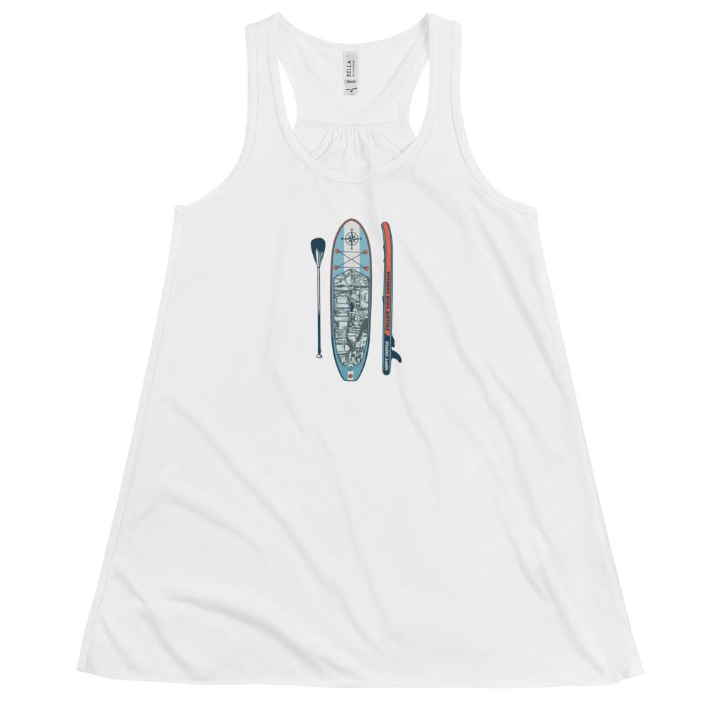 Powered Paddleboard Women's Flowy Racerback Tank - The Happy Skipper