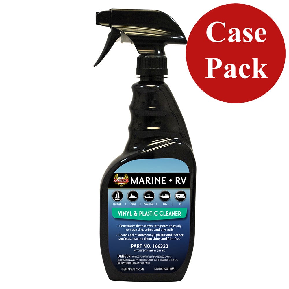 Presta Marine Vinyl Plastic Cleaner - 22oz - *Case of 12* [166322CASE] - The Happy Skipper