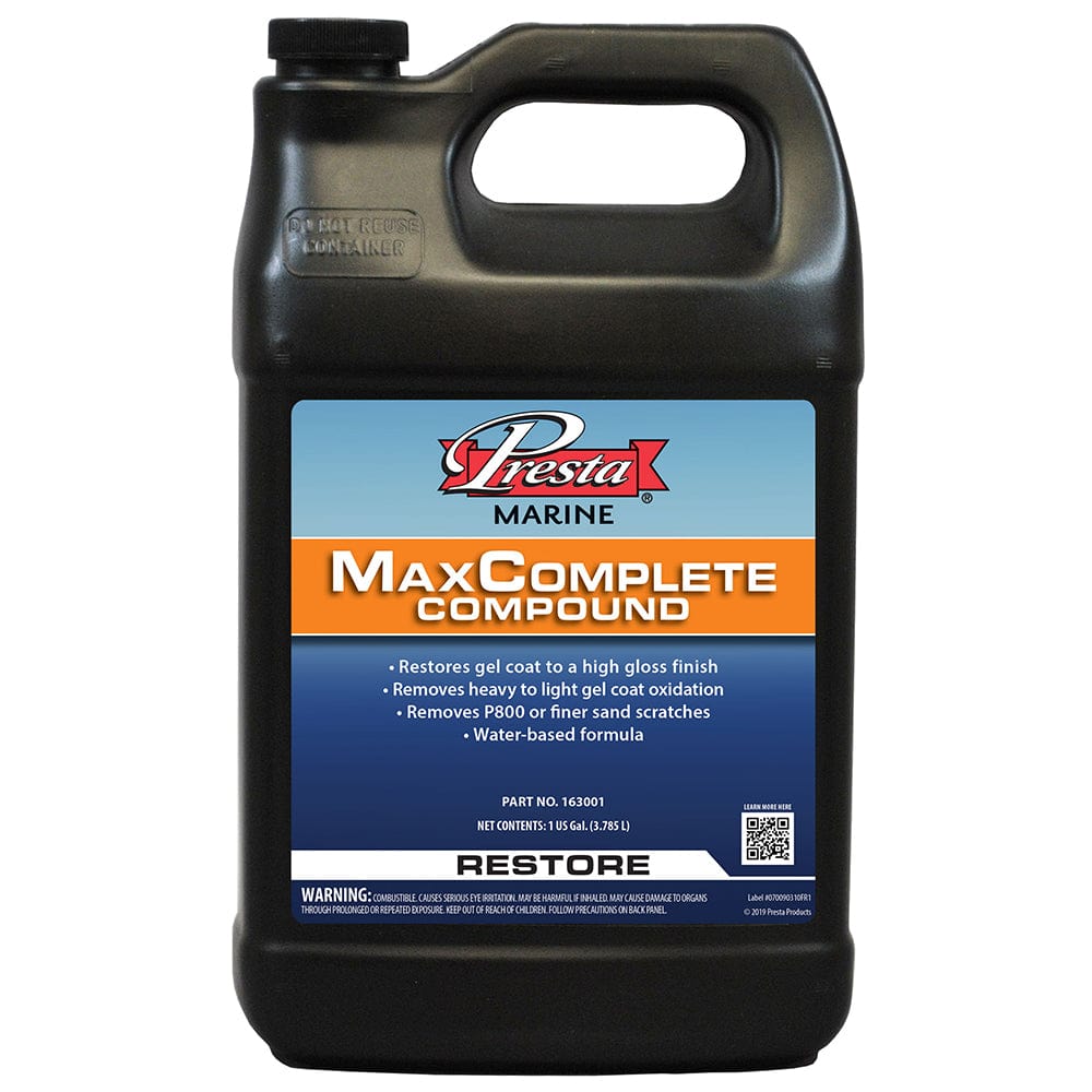 Presta MaxComplete Compound - 1-Gallon [163001] - The Happy Skipper