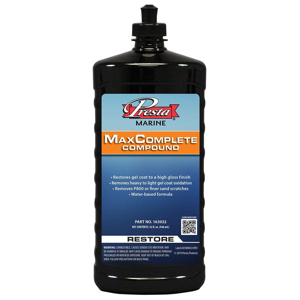 Presta MaxComplete Compound - 32oz [163032] - The Happy Skipper