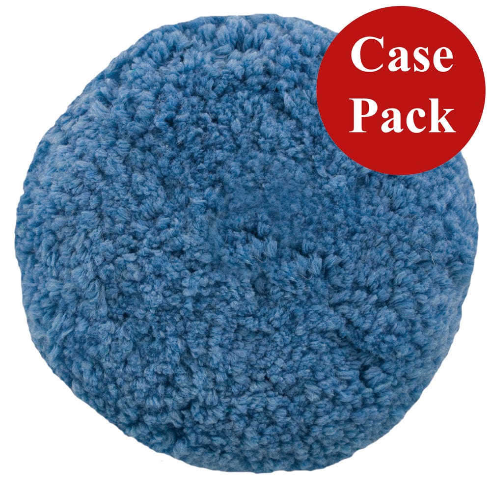 Presta Rotary Blended Wool Buffing Pad - Blue Soft Polish - *Case of 12* [890144CASE] - The Happy Skipper