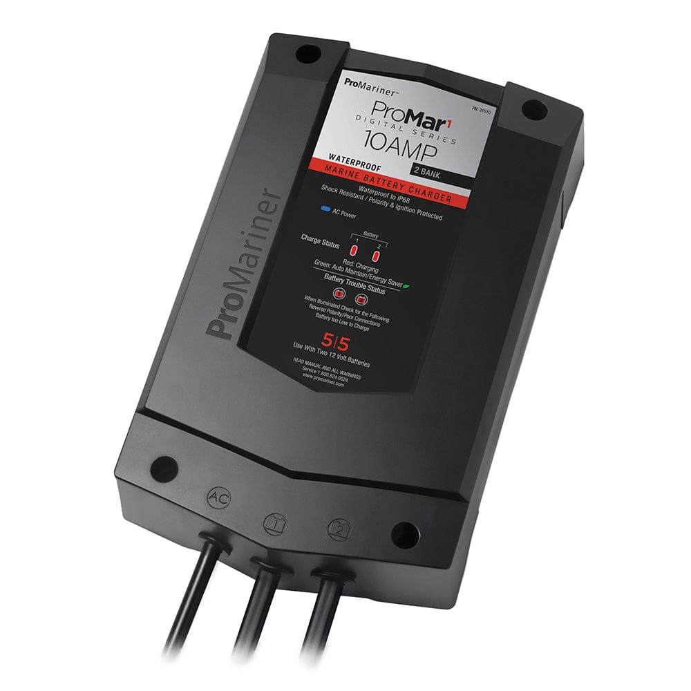 ProMariner ProMar1 DS Digital - 10 Amp - 2 Bank Charger [31510] - The Happy Skipper