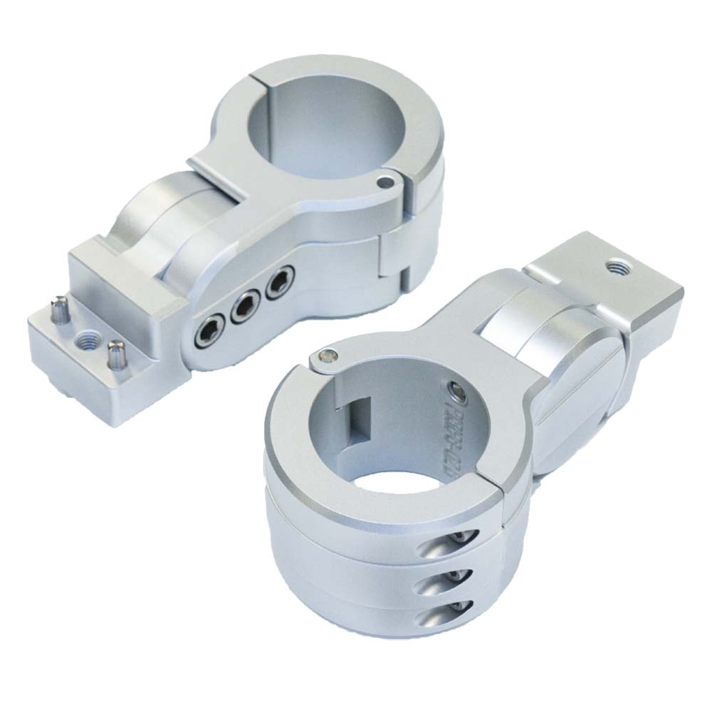 PTM Edge Board Rack Mounts - 2.5" Pipe Clamp - Silver [P13198-2500TEBCL] - The Happy Skipper