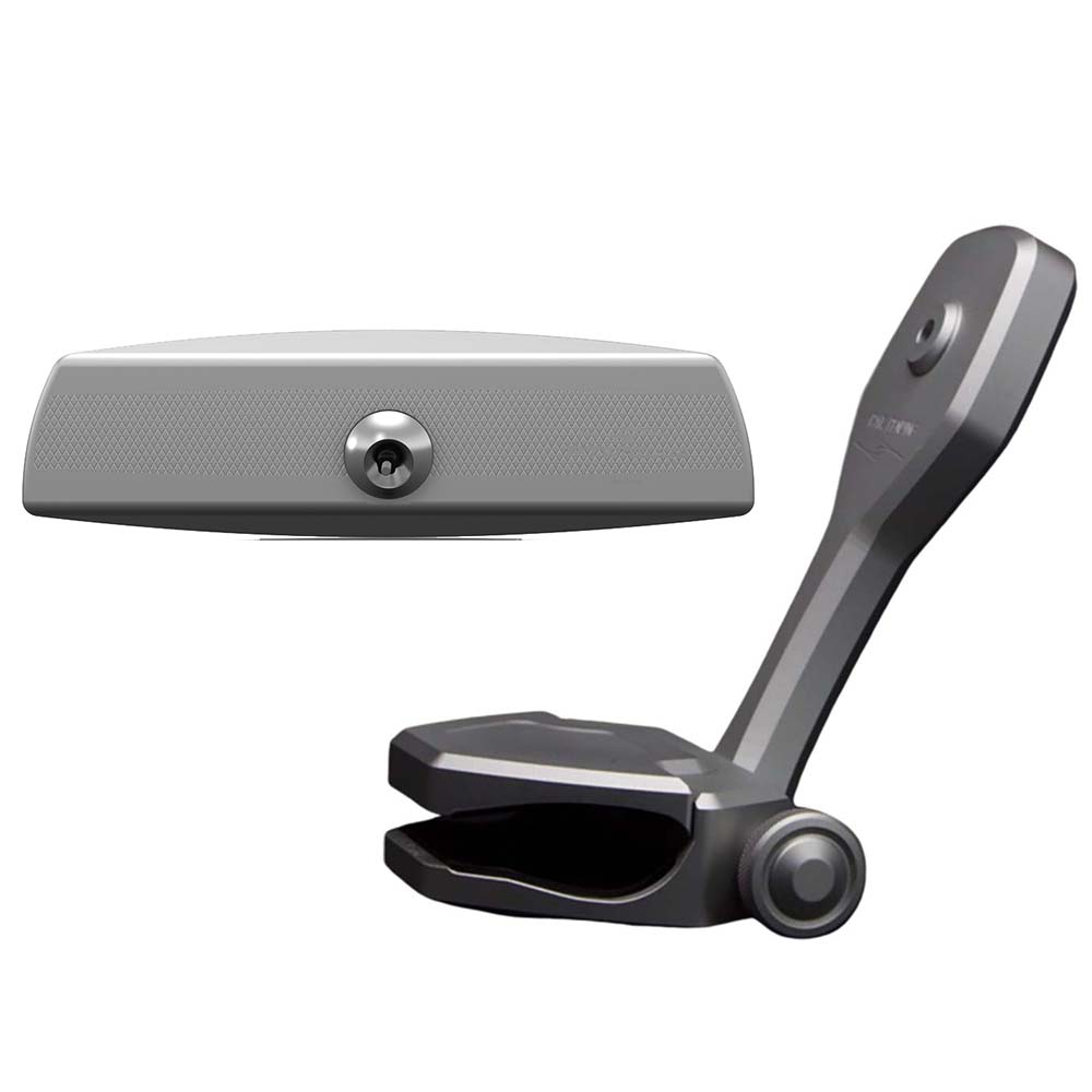 PTM Edge Mirror/Bracket Kit w/VR-140 Elite Mirror ZXR-320 (Titanium Grey) [P12848-1320TEBGR] - The Happy Skipper