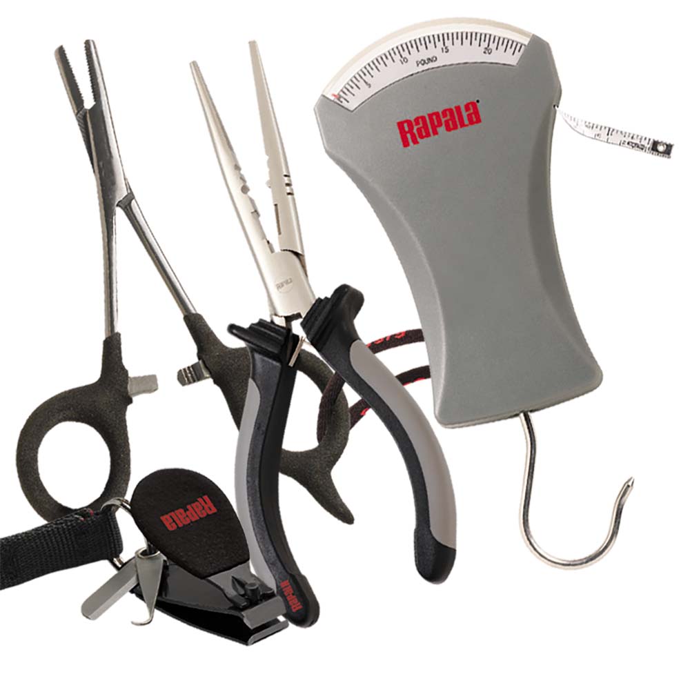Rapala Combo Pack - Pliers, Forceps, Scale Clipper [RTC-6PFSC] - The Happy Skipper