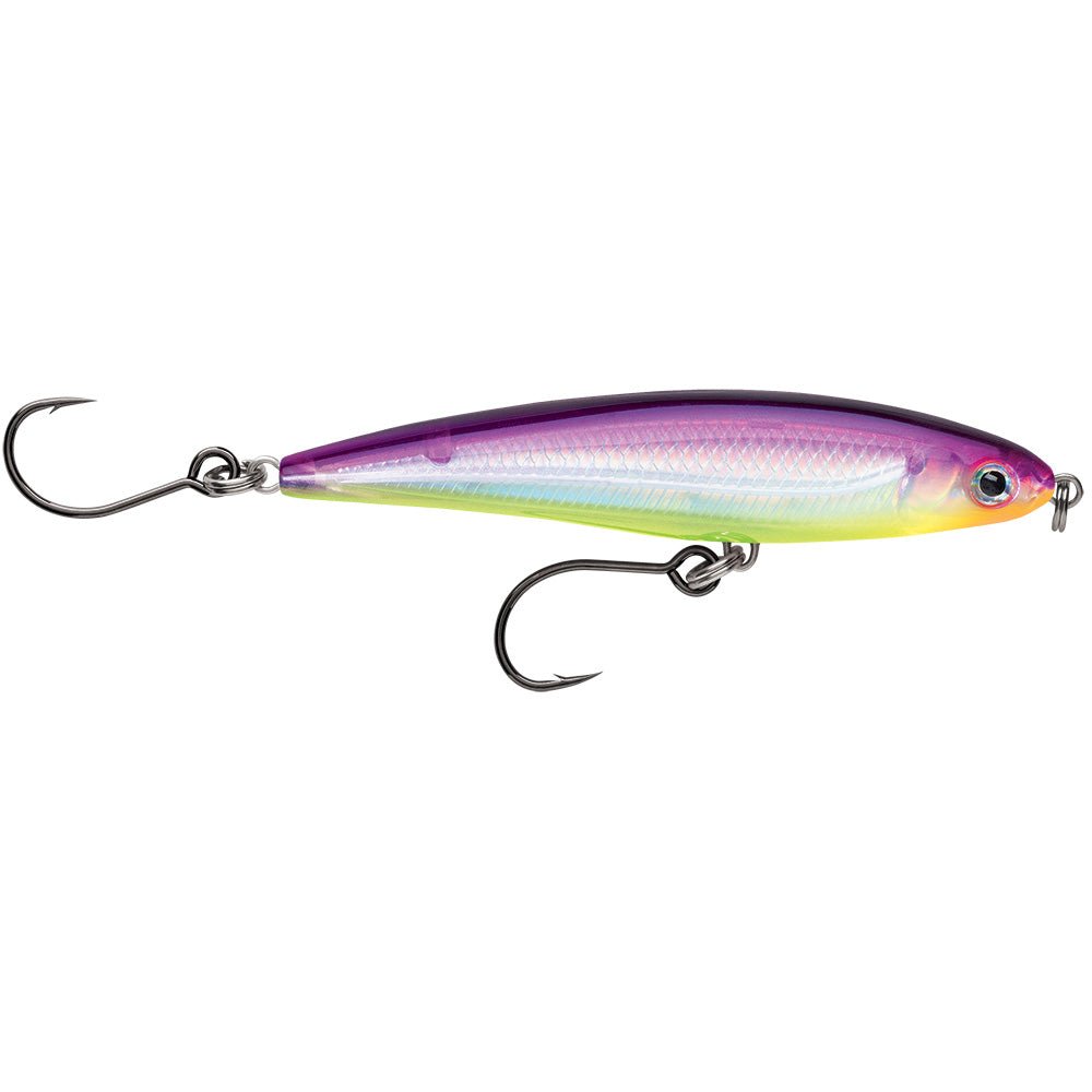 Rapala X-Rap Twitchin Minnow 4" Purple Chartreuse [SXRT10PRCH] - The Happy Skipper