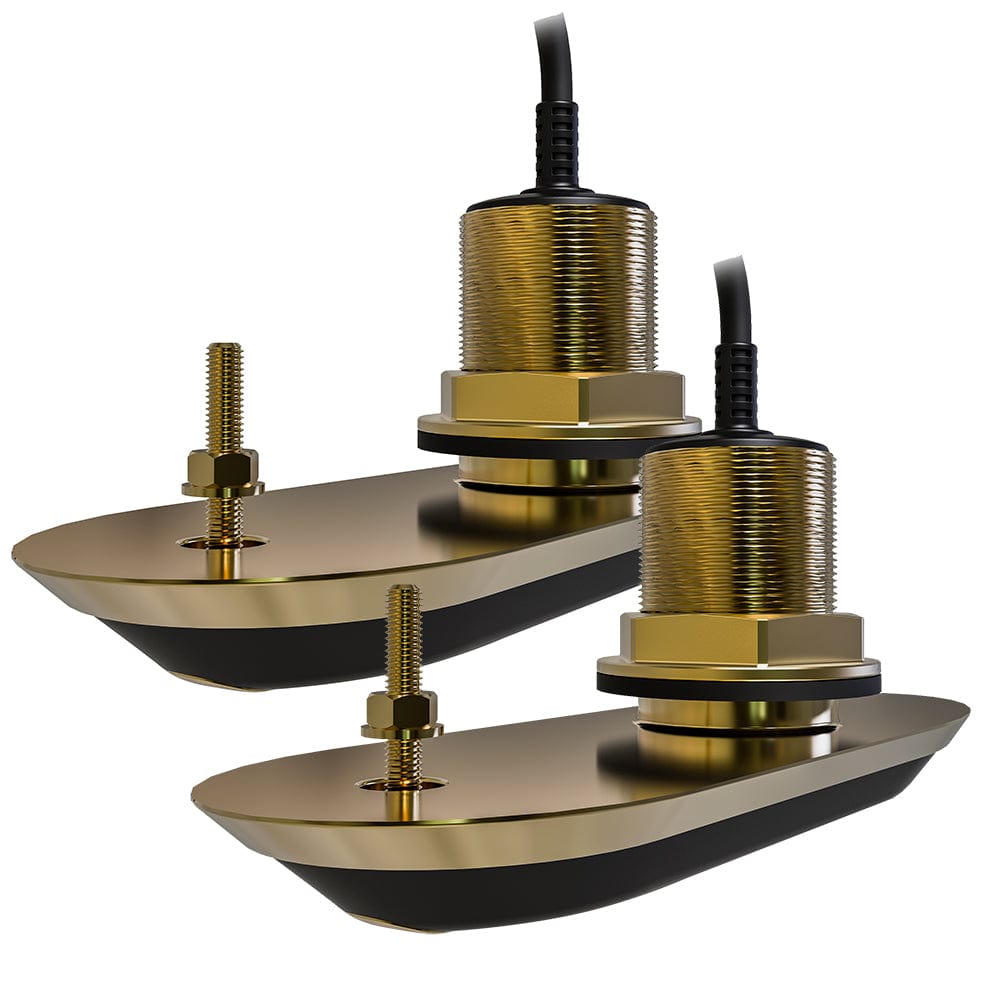 Raymarine RV-212 RealVision 3D Bronze Thru-Hull Transducer Pair Pack - 12 - 8M Cable Y-Cable [T70318] - The Happy Skipper