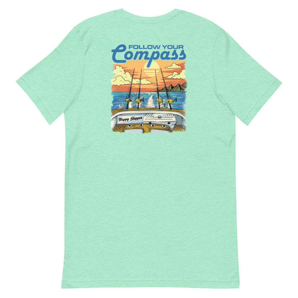 Reel Time Happy Skipper Design - Short-Sleeve Unisex T-Shirt - The Happy Skipper