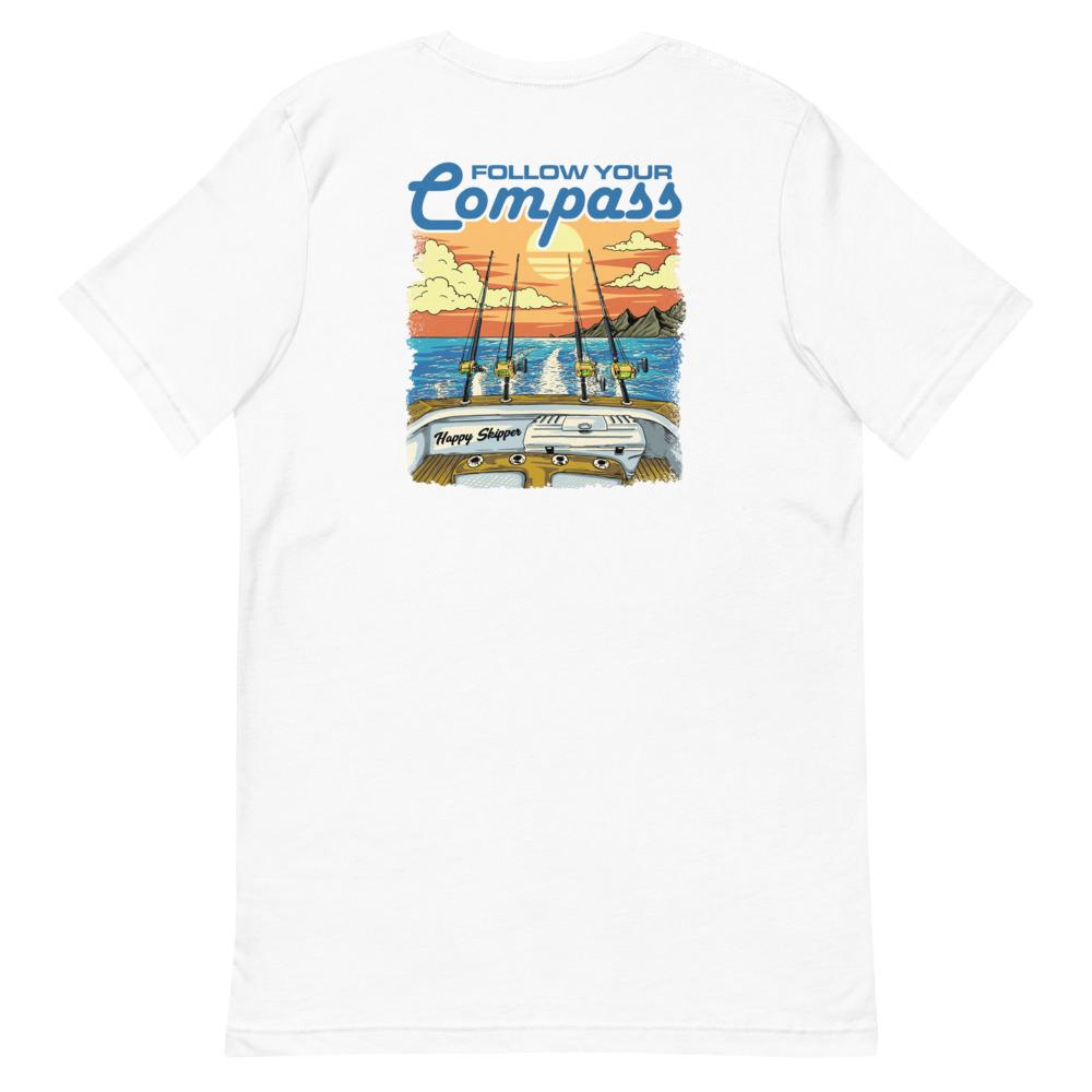 Reel Time Happy Skipper Design - Short-Sleeve Unisex T-Shirt - The Happy Skipper