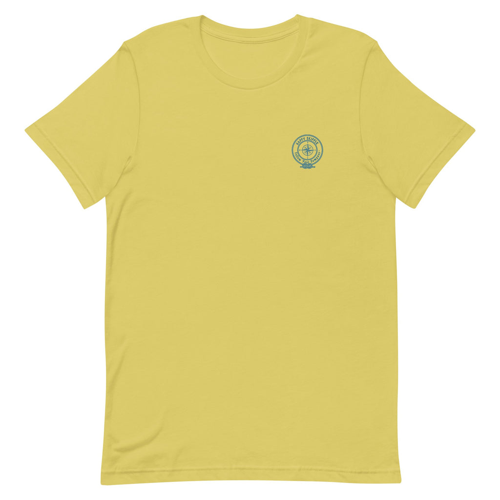 Reel Time Happy Skipper Design - Short-Sleeve Unisex T-Shirt - The Happy Skipper
