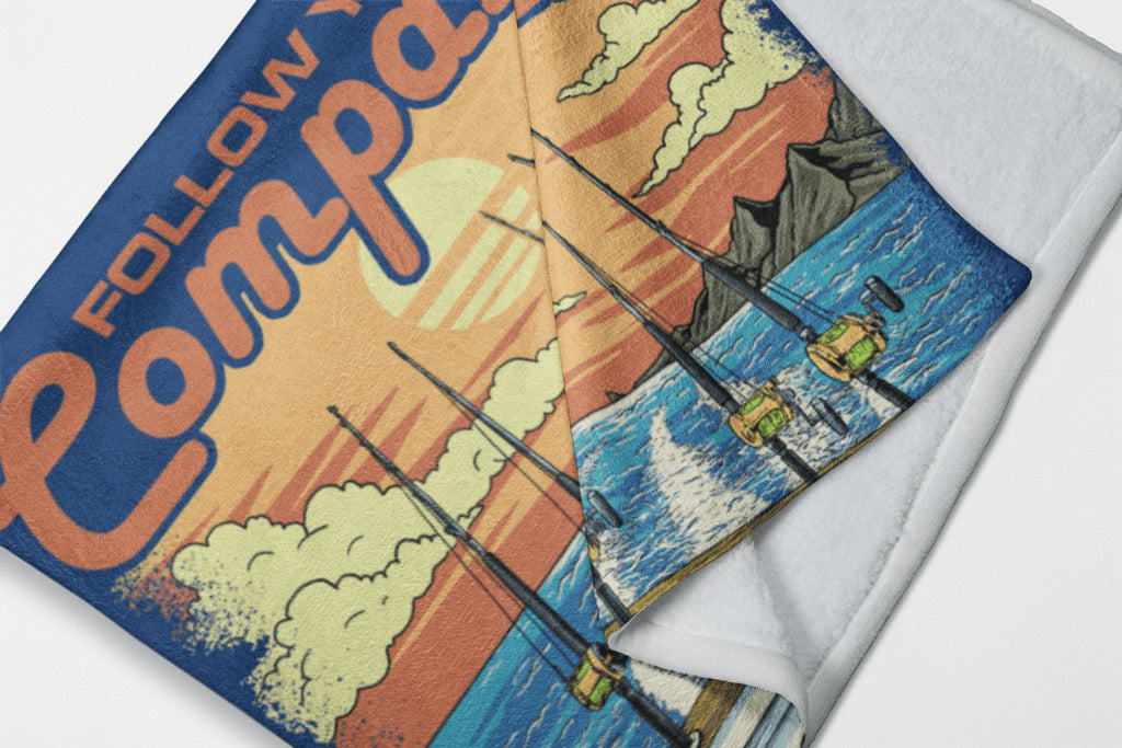 Reel Time Throw Blanket - The Happy Skipper