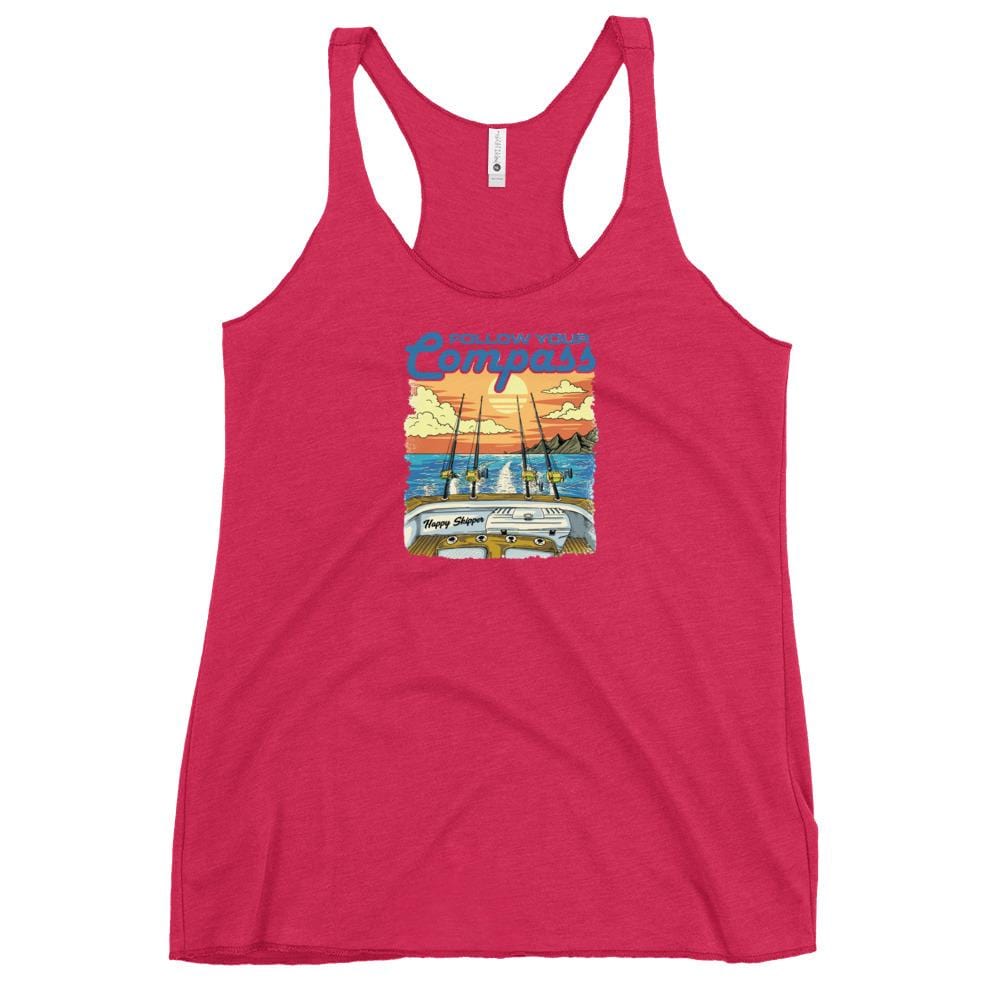 Reel Time Women's Racerback Tank - The Happy Skipper